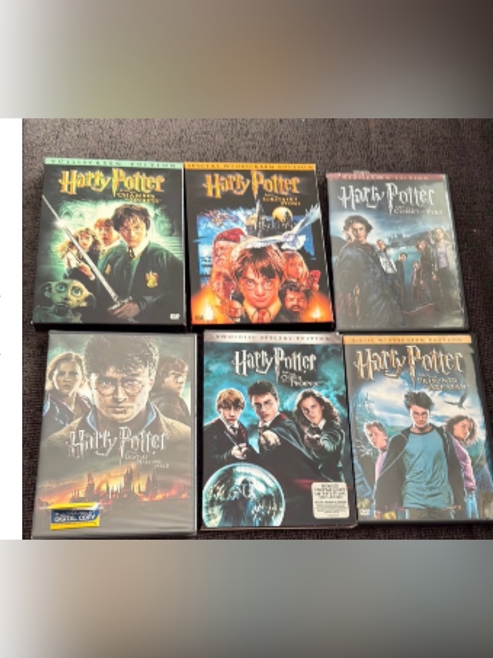 Harry Potter DVD Collection - Multi-Color Covers